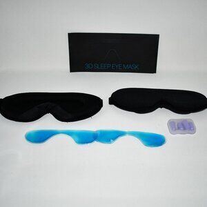 Icepac 3D Contoured Sleep Mask for Side Sleepers – Light Blocking, Adjustable, S